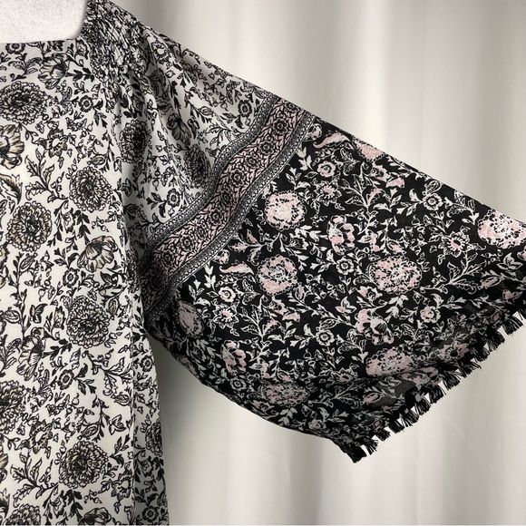 Avenue Black And White Floral Shift Dress Size 14/16 - Picture 7 of 16